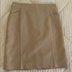 Tan Pencil Skirt